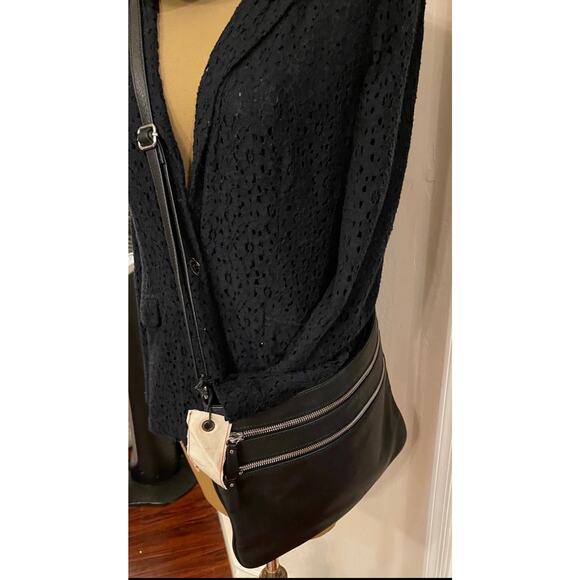 Margot Black Leather crossbody purse - Picture 13 of 14